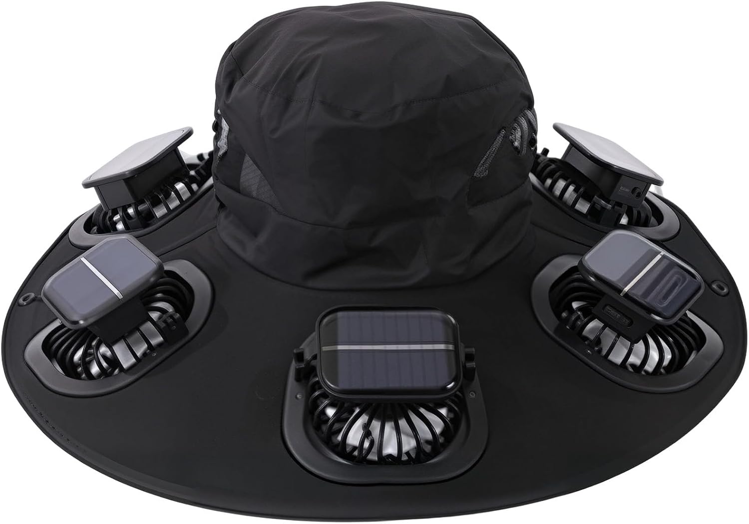 Topi Kipas Tenaga Surya Hot 6  - Fishing Hat ulasan dan harga