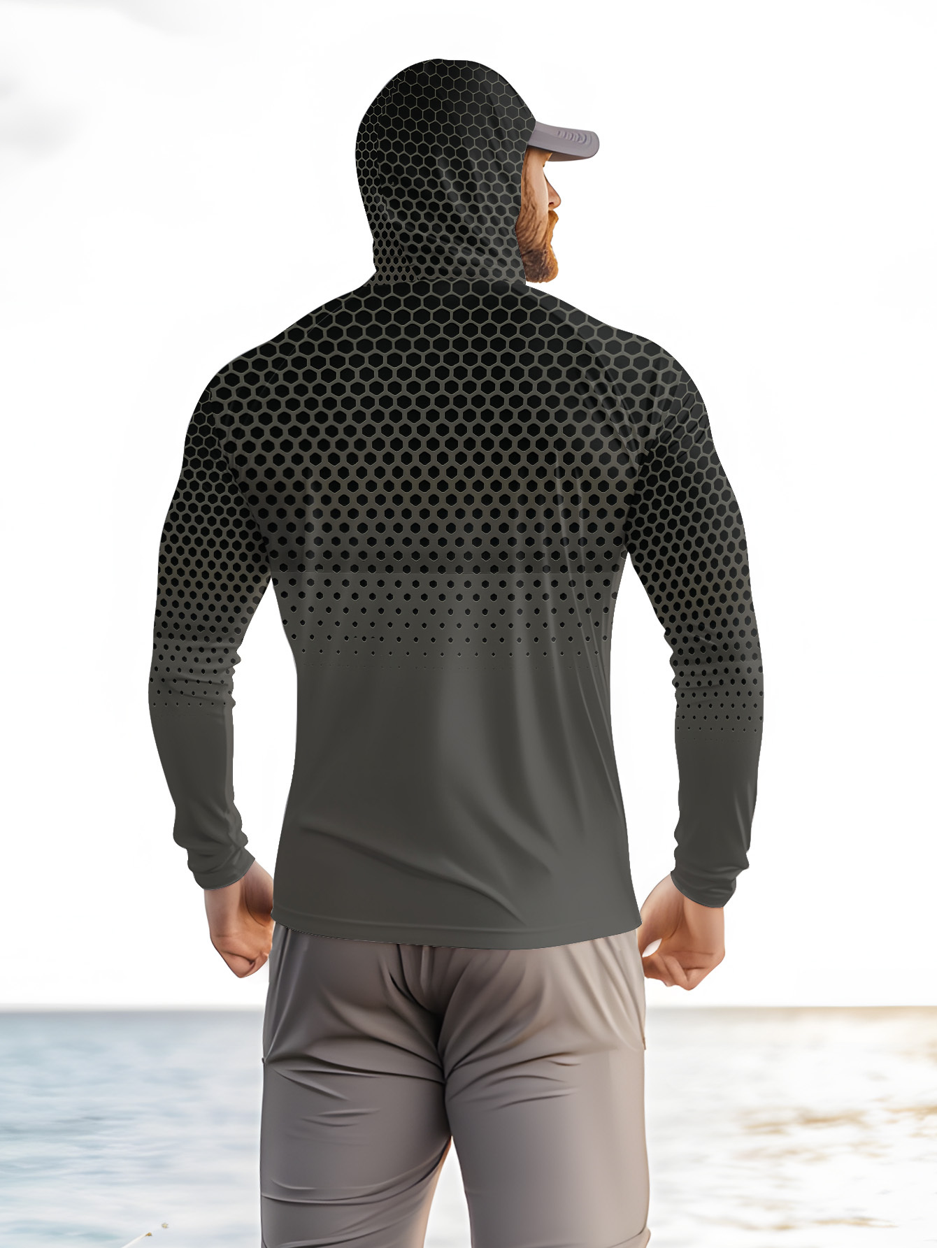 Hoodie Memancing Pria Musim Pa - Fishing Mask Sun Protection ulasan dan harga