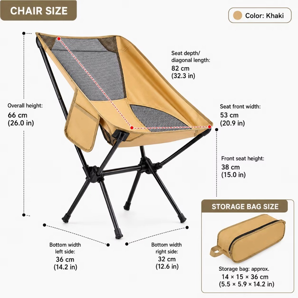 Kursi Camping Lipat Portabel U - Fishing Backpack ulasan dan harga